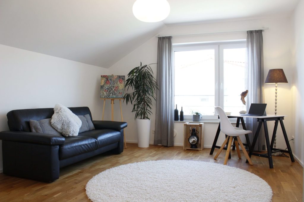 Hobby Zimmer Dekoration Teppich weiß